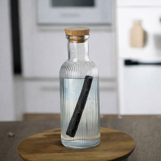 Bouteille avec Charbon Actif Binchotan — Option avec ou sans Perles de Céramique EM®