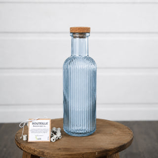 Bouteille bouchon liège avec ses 15 perles de céramique EM®
