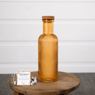 Bouteille bouchon liège avec ses 15 perles de céramique EM®
