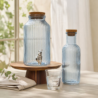 Ensemble Bouteille 1 litre + Fontaine à eau 3,5 litres + 55 perles de céramique EM®