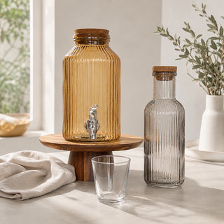 Ensemble Bouteille 1 litre + Fontaine à eau 3,5 litres + 55 perles de céramique EM®