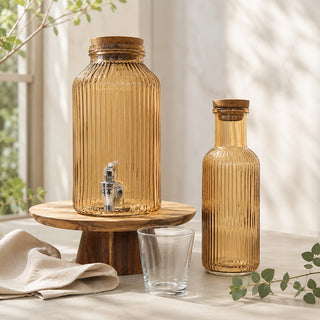 Ensemble Bouteille 1 litre + Fontaine à eau 3,5 litres + 55 perles de céramique EM®