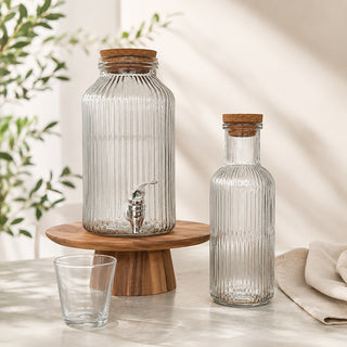 Ensemble Bouteille 1 litre + Fontaine à eau 3,5 litres + 55 perles de céramique EM®