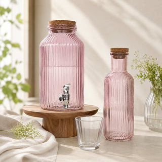 Ensemble Bouteille 1 litre + Fontaine à eau 3,5 litres + 55 perles de céramique EM®