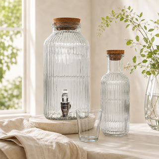 Ensemble Bouteille 1 litre + Fontaine à eau 3,5 litres + 55 perles de céramique EM®